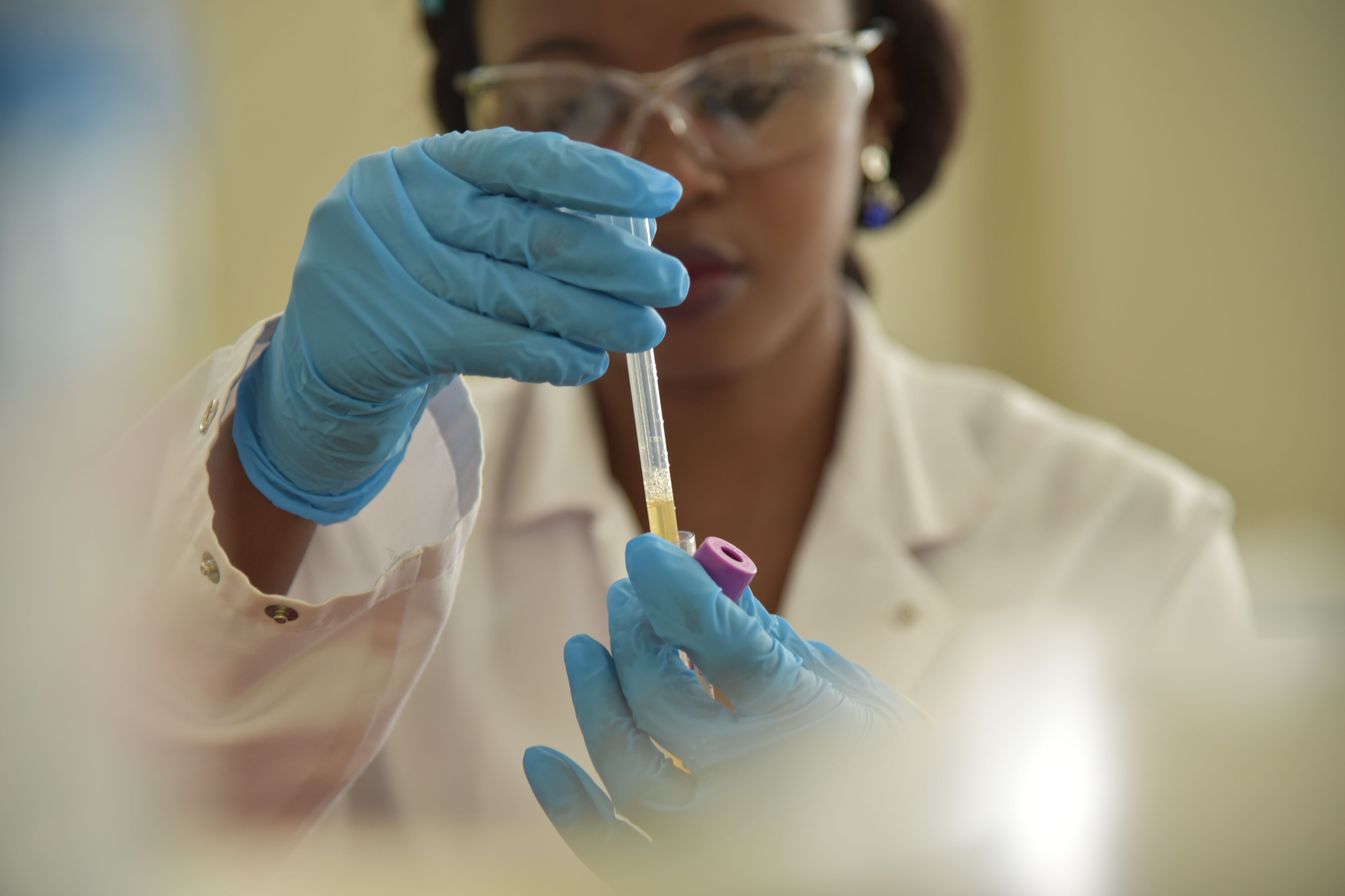 Alambic en cuivre au laboratoire novande, Douala